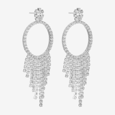 Monet Jewelry Womens Glass Round Hypoallergenic Drop Earrings