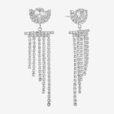 Monet Jewelry Womens Glass Round Hypoallergenic Drop Earrings