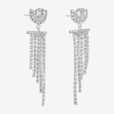 Monet Jewelry Womens Glass Round Hypoallergenic Drop Earrings