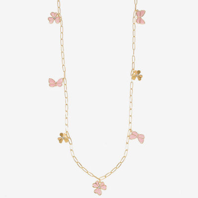 Liz Claiborne Womens Glass 34 Inch Strand Necklace