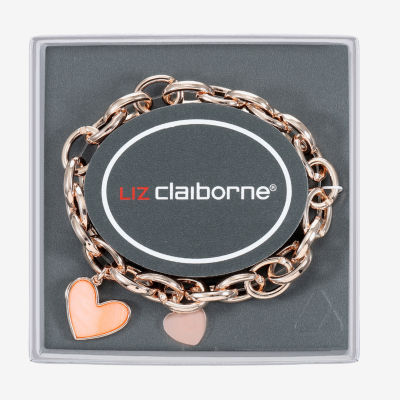 Liz Claiborne Womens Shell Heart Stretch Bracelet
