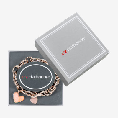 Liz Claiborne Womens Shell Heart Stretch Bracelet
