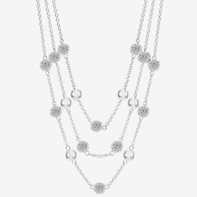 Monet Jewelry Womens Glass 18 Inch Strand Necklace