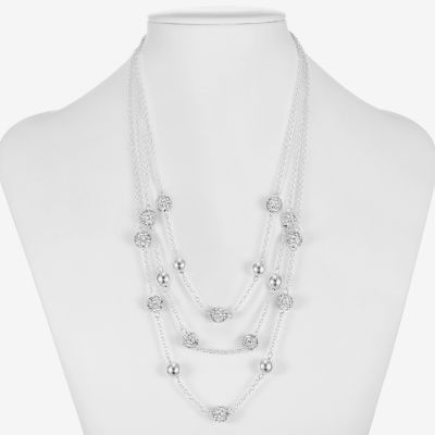 Monet Jewelry Womens Glass 18 Inch Strand Necklace