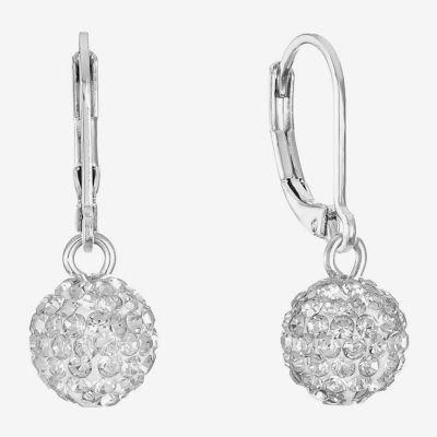 Monet Jewelry Womens Glass Round Drop Earrings