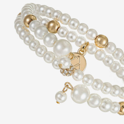 Liz Claiborne Womens Glass Wrap Bracelet