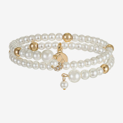 Liz Claiborne Womens Glass Wrap Bracelet