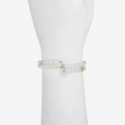 Liz Claiborne Womens Glass Wrap Bracelet