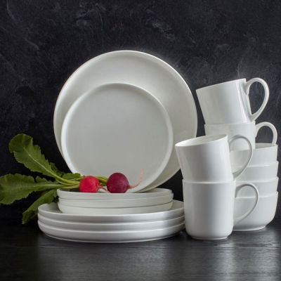 Mikasa Mikasa Sam 16-pc. Bone China Dinnerware Set, Color: White