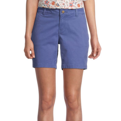 a.n.a Womens 7" Mid Rise Chino Short