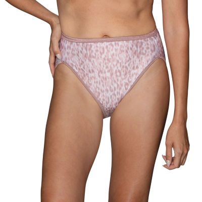 2 Vanity Fair Bikini Panty Body Shine Illumination 18108 Nylon Size 6 M  Navy Red for sale online