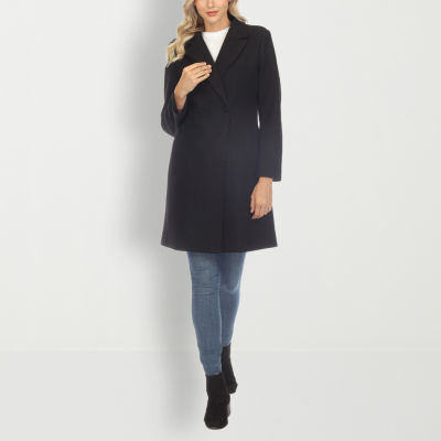 womens black wool coat