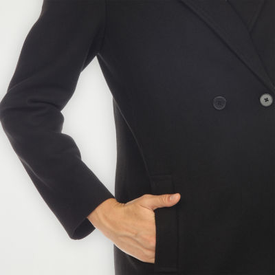 White Mark Midweight Womens Car Coat
