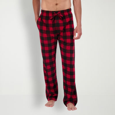 Hanes Mens Crew Neck Long Sleeve 2-pc. Pant Pajama Set