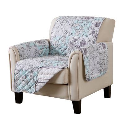Linery Floral Chair Protector One Size Gray 14$