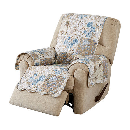 Linery Floral Chair Protector In Sand