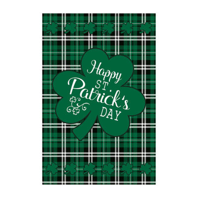 28In X 40In Happy St. Patrick's Day Plaid Garden Flags