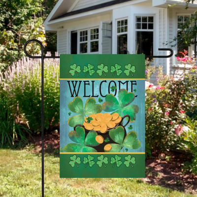 12.5In X 18In Welcome Pot Of Gold Garden Flags