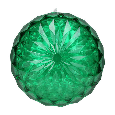 Northlight 6 Led Crystal Sphere Outdoor Decoration String Lights, One Size, Green