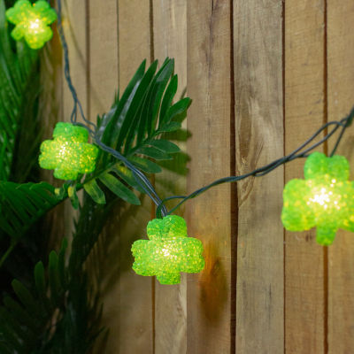 Northlight 10 7.2ft Green Irish Shamrock St Patrick'S Day Green Wire String Lights