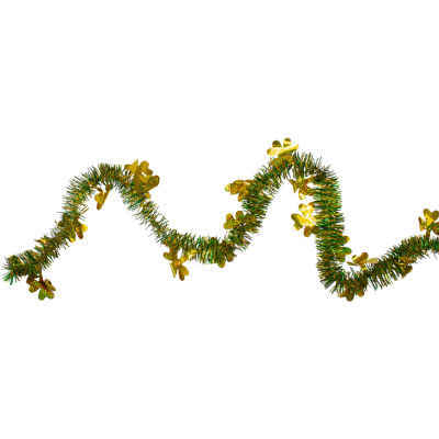 Northlight 25' Green And Gold Irish Shamrock Unlit St. Patricks Day Garland