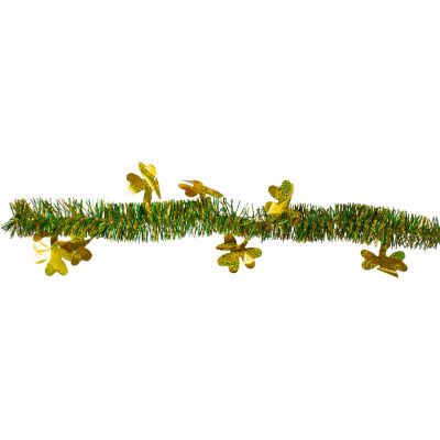 Northlight 25' Green And Gold Irish Shamrock Unlit St. Patricks Day Indoor Garland