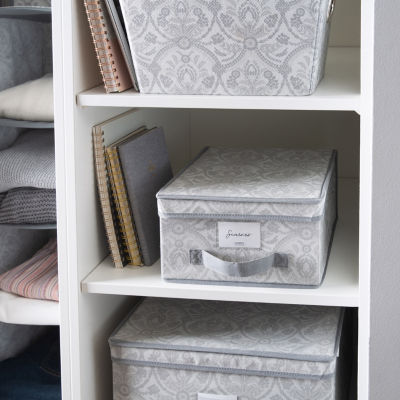 Kennedy International Gray Patterned Storage Boxes