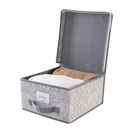 Kennedy International Gray Patterned Storage Box, One Size, Gray