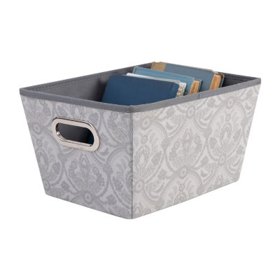 Kennedy International Gray Fabric Storage Box