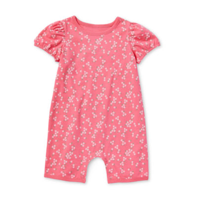 Okie Dokie Baby Girls Short Sleeve Romper - JCPenney