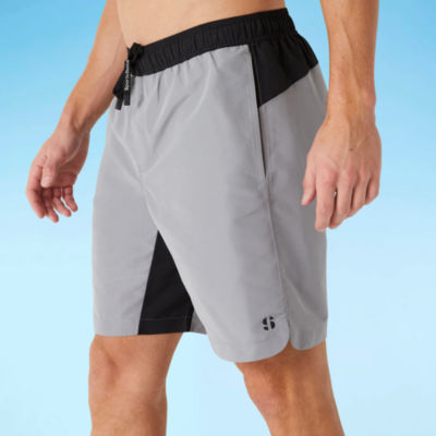 Sports Illustrated Mens Drawstring Waist Swim Trunks