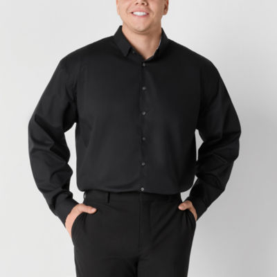 J. Ferrar Big Ultra Comfort Mens Regular Fit Long Sleeve Dress Shirt