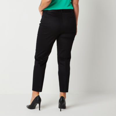 Liz Claiborne Emma Womens Mid Rise Slim Pant