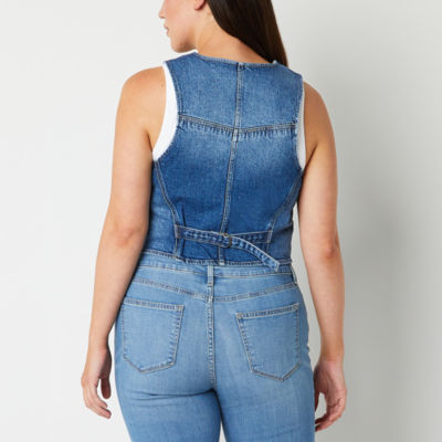 a.n.a Denim Womens Vest