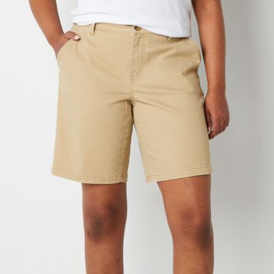 a.n.a Womens Mid Rise 9" Chino Short