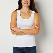 womens white tank tops