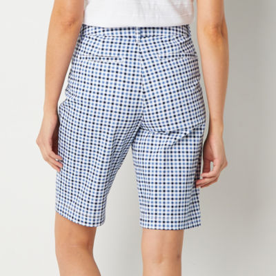 St. John's Bay Secretly Slender Womens Mid Rise Bermuda Short