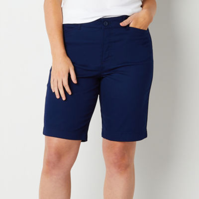 St. John's Bay Secretly Slender Womens Mid Rise Bermuda Short