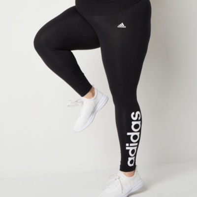 adidas Womens High Rise Full Length Leggings Plus