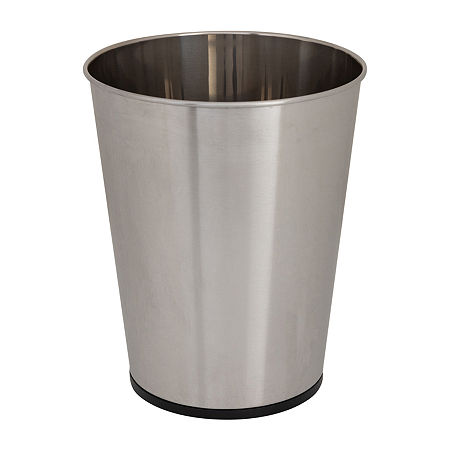 Kennedy International Trash Bin Open Top, One Size, Silver