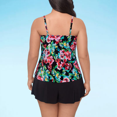 Trimshaper Ronnie Tankini Swimsuit Top Plus