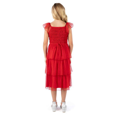 Speechless Big Kid Girls Short Sleeve Cap A-Line Dress