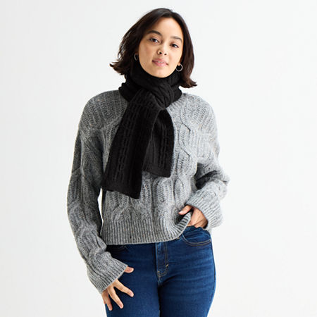 Koolaburra By Ugg Cable Knit Fingerless Scarf In Black