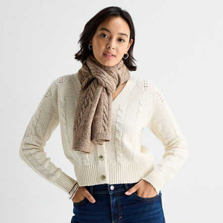 Koolaburra By Ugg Cable Knit Fingerless Scarf In Brown