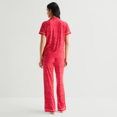 Jaclyn Womens Short Sleeve 2-pc. Pajama Sets