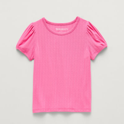 Thereabouts Little Girls Round Neck Short Sleeve T-Shirt