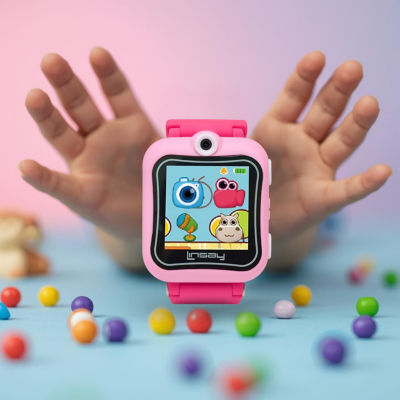 Linsay 1.5 Kids Pink Smart Watch With Bag