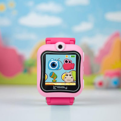 Linsay 1.5 Kids Pink Smart Watch With Bag