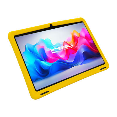 LINSAY® 10.1 Octa Core 128Gb Android 15 Tablet Kids Yellow Led