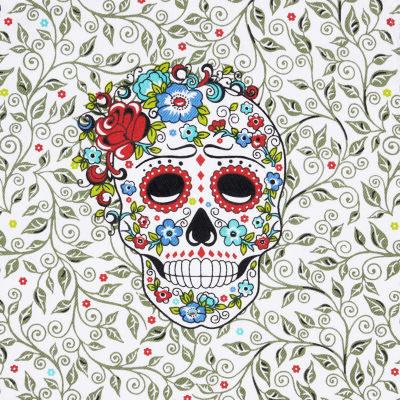 Fiesta Skull and Vine Apron